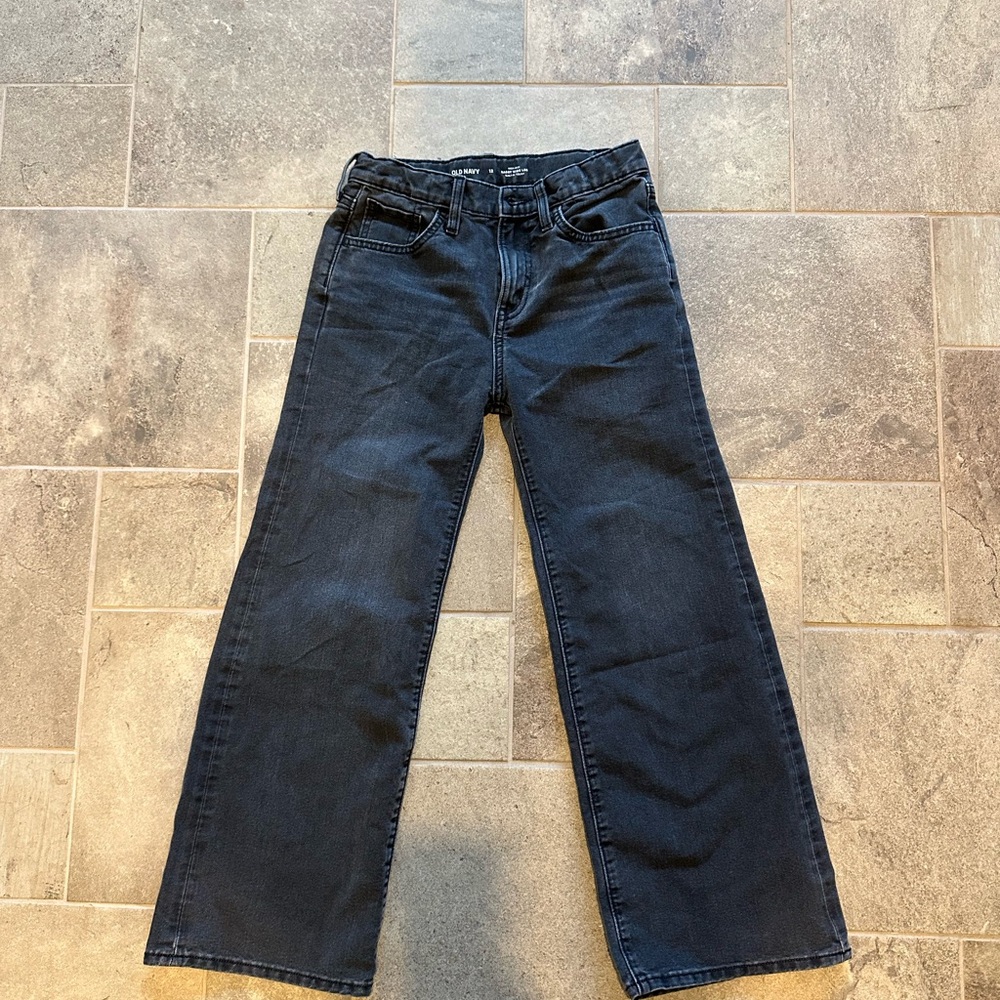 Old Navy Juniors Black Wide Leg Jeans